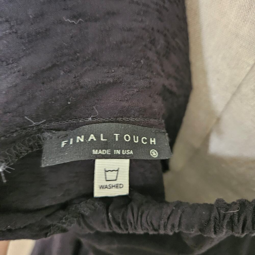 Final Touch Washed Woven Solid Suspender Style Jumpsuit Small - Picture 7 of 10